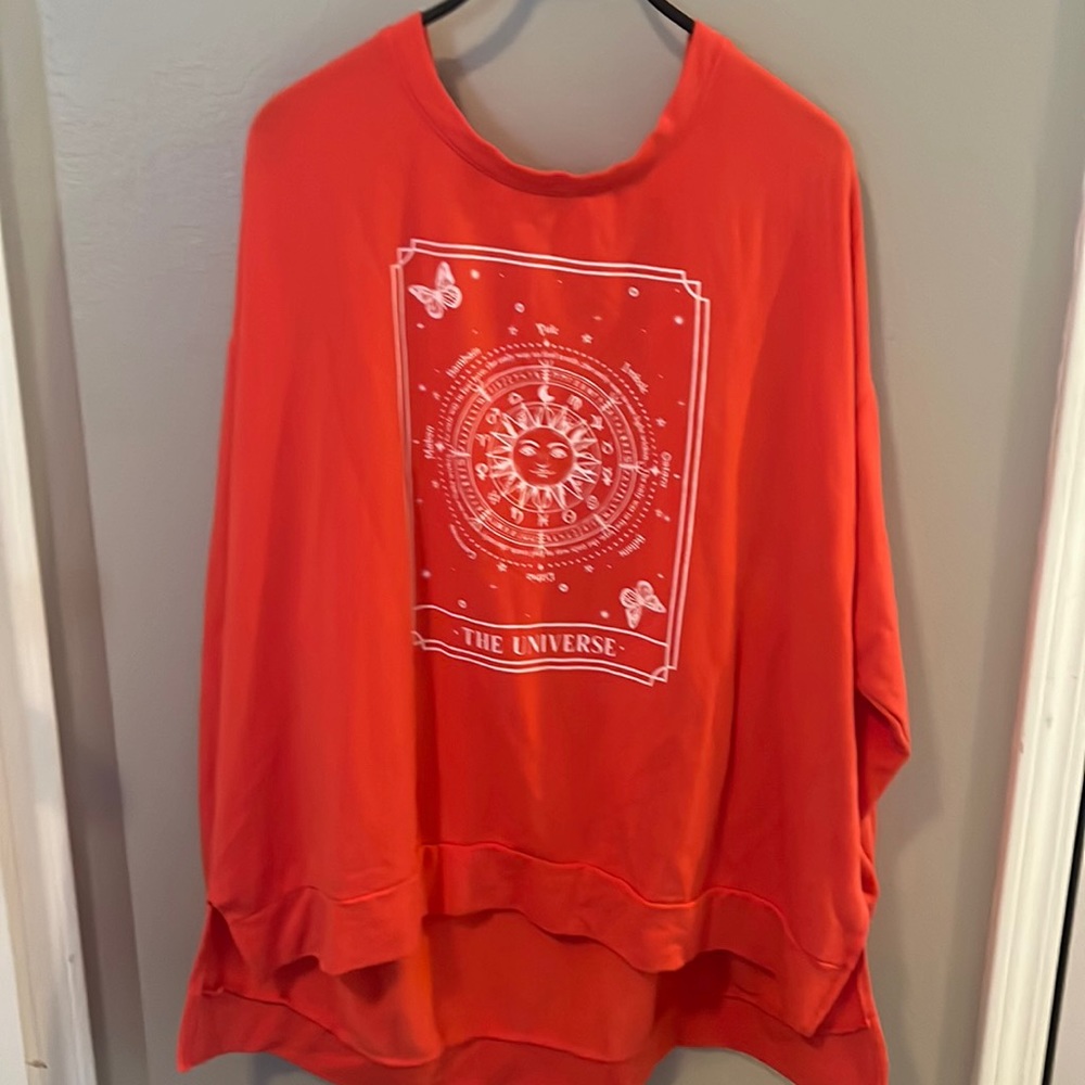 Sweatshirt orange color